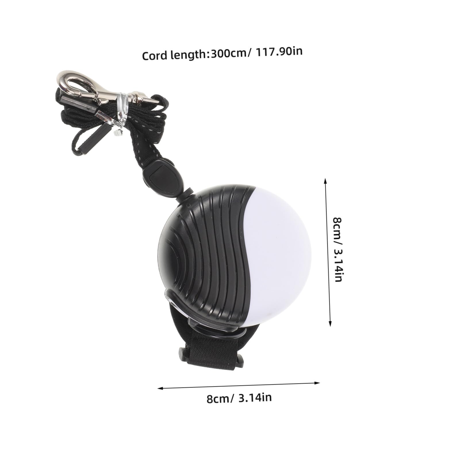 Hohopeti Correa Retráctil Automática para Perros Correa de Muñeca, Extensible 3 M, Material Abs Resistente a Mordeduras, para Perros Pequeños, Medianos y Grandes, Paseo Manos Libres, Uso