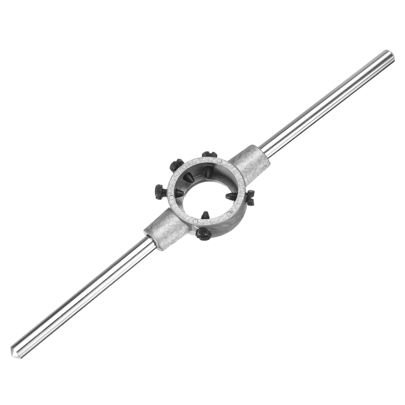 uxcell 38mm x 14mm Die Stock Handle Wrench for Metric M12-M14 / 38mm OD Round Dies, Threading Die Adjustable Holder Handle Tapping Hand Tool for