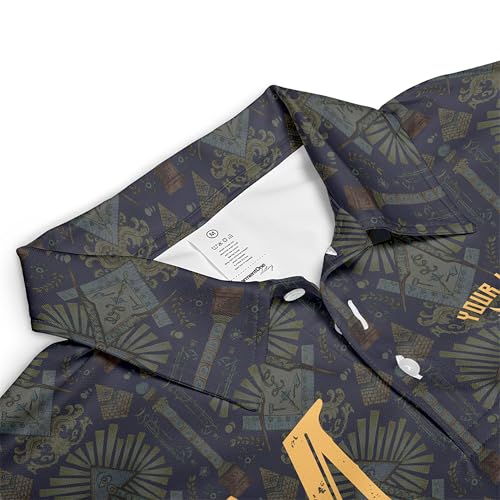 Customize Name, Lodge Name Masonic Pattern Seamless Freemason 3D Men's Polo Shirt S-5XL4