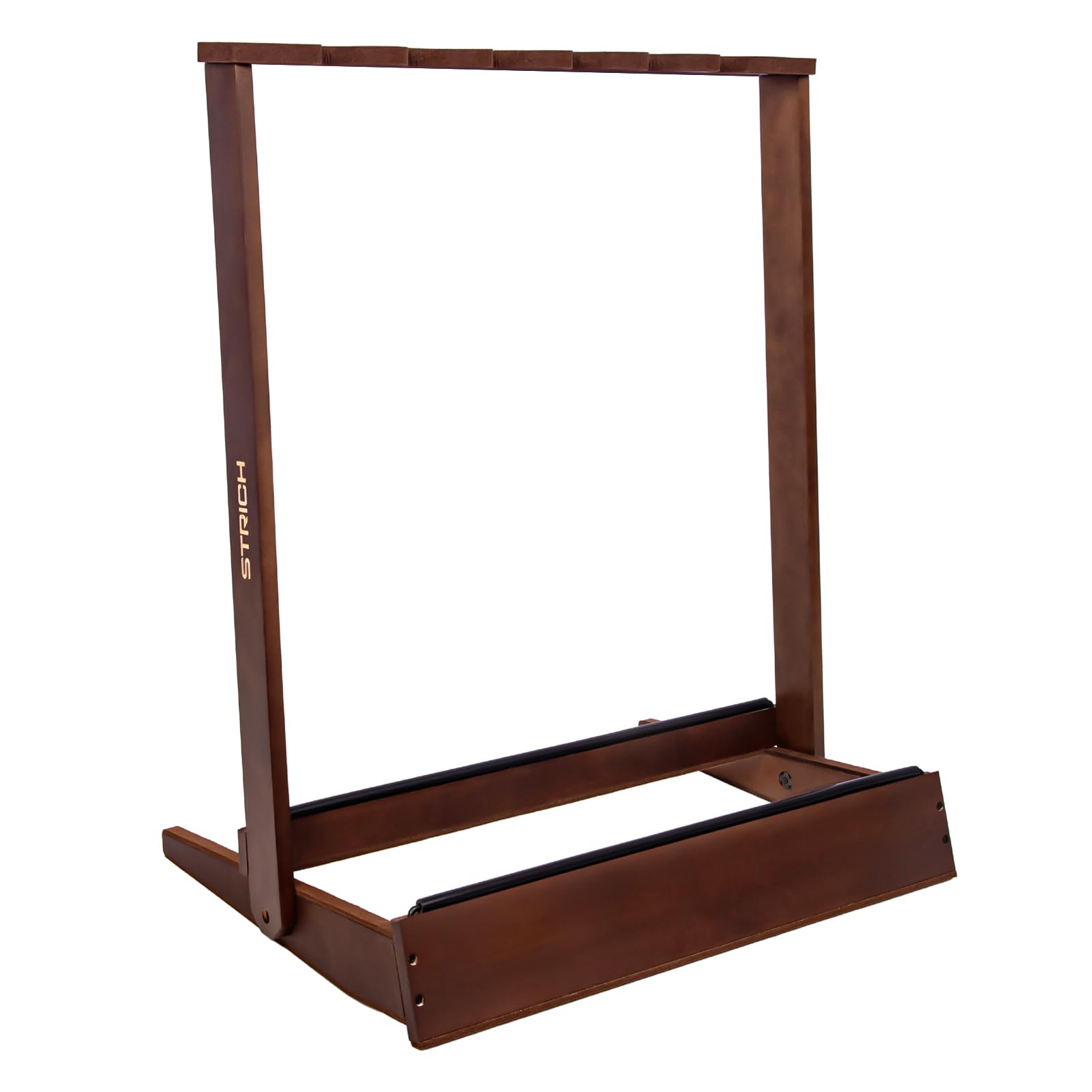 STRICH Guitar Rack for Multiple Guitars, for 6 Electric Guitar Bass, or 3 Acoustic Guitars, Wooden Folding Stand for Outing Gigs, Padded Floor Display for Home, Studio, SMT-20 Standard (6-Holder)