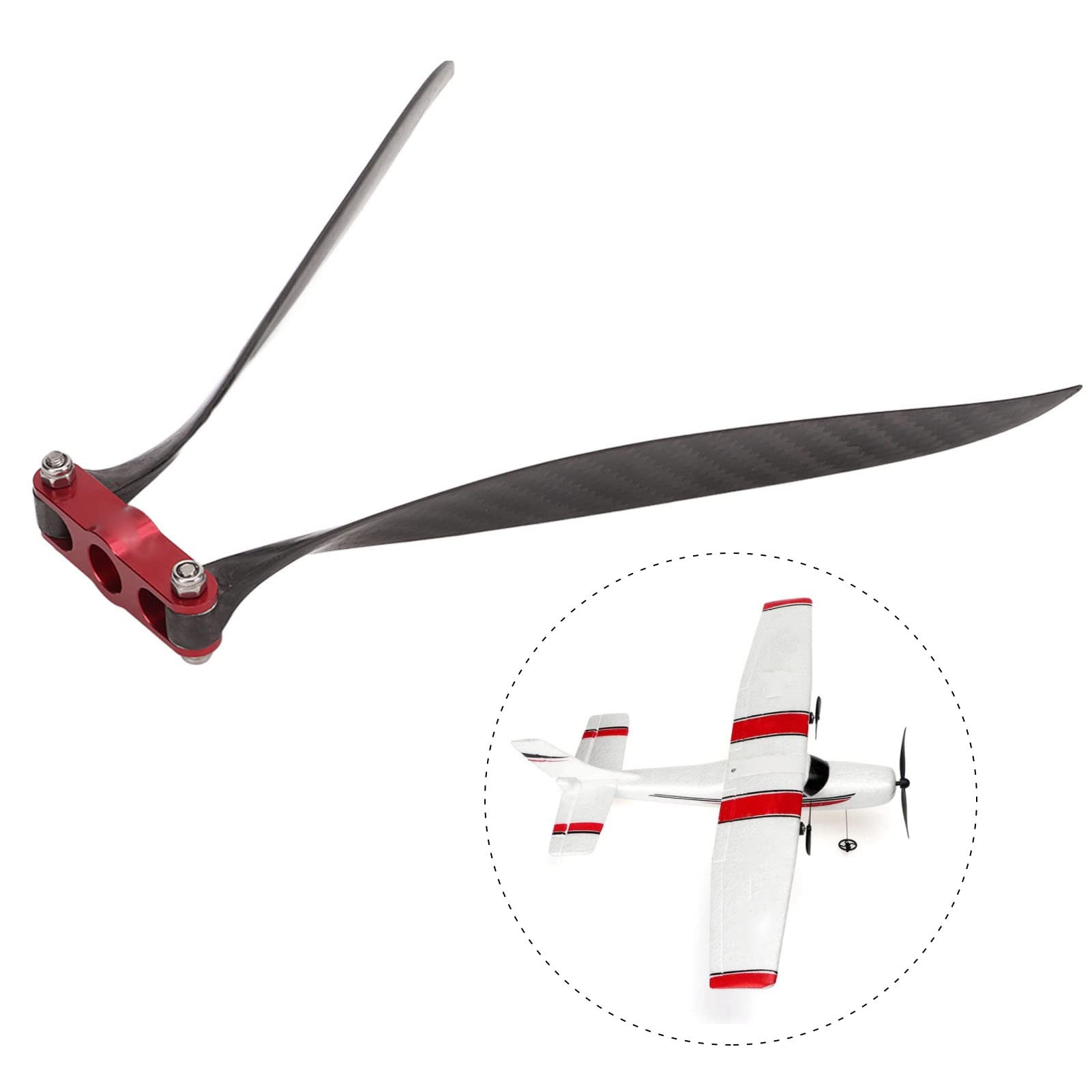 Hélice plegable de fibra de carbono RC de alto rendimiento para aviones de ala fija
