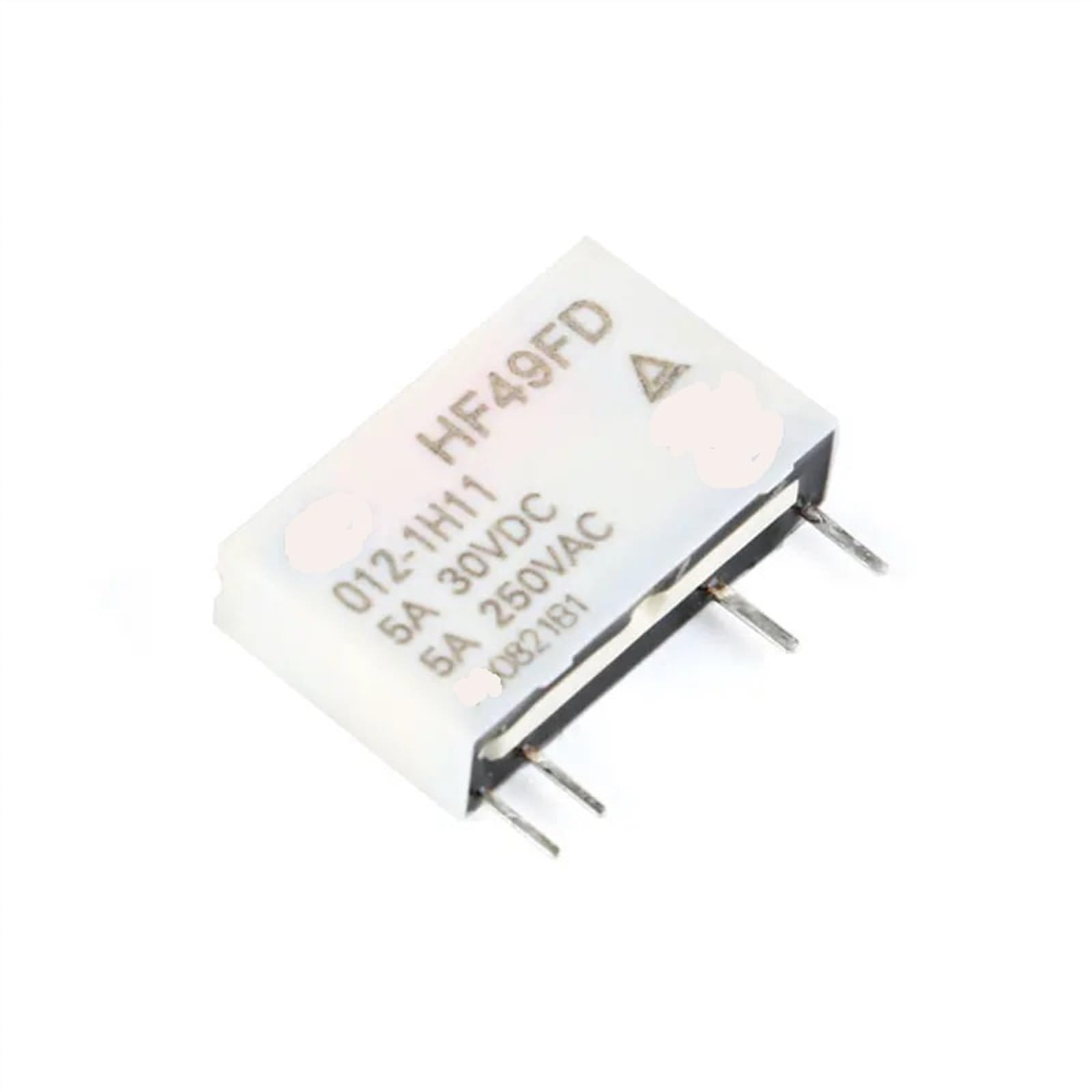 Relé 12V HF49FD-005-1H12 micro relé de 4 pines DC5V 5A para circuitos electrónicos 5 unidades 4