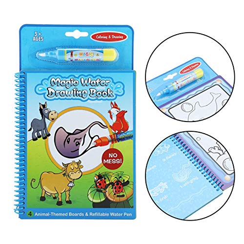 Aquarell & Malbuch, tragbares magisches Aquarell-Malbuch für Kinder, das pädagogisches Geschenk mit einem Stift malt, 10… – Bild 4