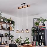  Ripoll Suspension, Boule lumineuse, Suspension Écru, Noir, 3 lumières