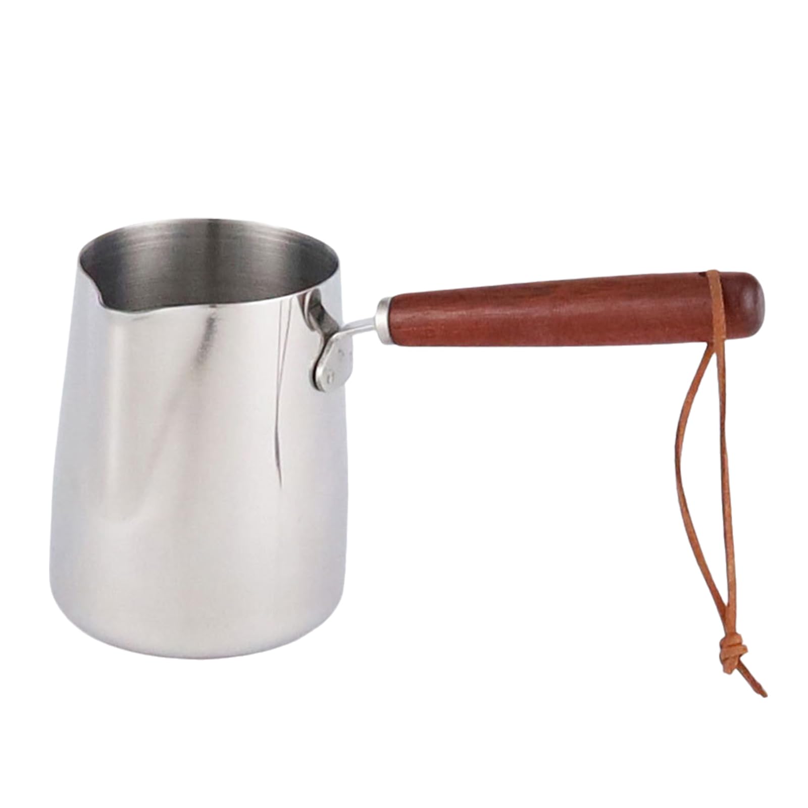 MALSSE Sturdy Stainless Steel Coffee Milk Frothing Pitcher for Milk Frothing and Coffee Making in Kitchen or Setting Frother