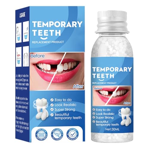 1 Pezzi Cemento per Denti, Kit Otturazione Denti, Kit di Granuli di Riparazione dei Denti, Riparazione Denti Kit Di Riempimento Temporaneo Dente per Otturazioni Cavità e Denti Scheggiati