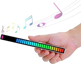 EnweMahi Music Spectrum Sound Music Spectrum Led Display Light Gradient Dynamic Manifestation Music Sound Spectrum Analyzer High Sensitivity MicrophoneA