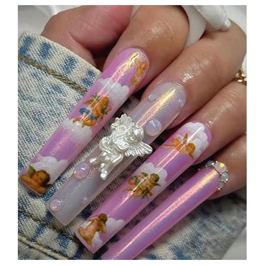 10 Piece Angel Baby Nail foils Nail Decals Cherub Nail Art Stickers Virgin Mary Gadelupe Nail Transfer Nail Wraps (1)