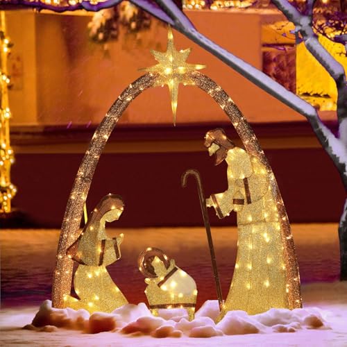 Generic NX001 Lighted Nativity Scene Outdoor,2024 New Christmas Yard Decorations,Nativity Sets thumb #2