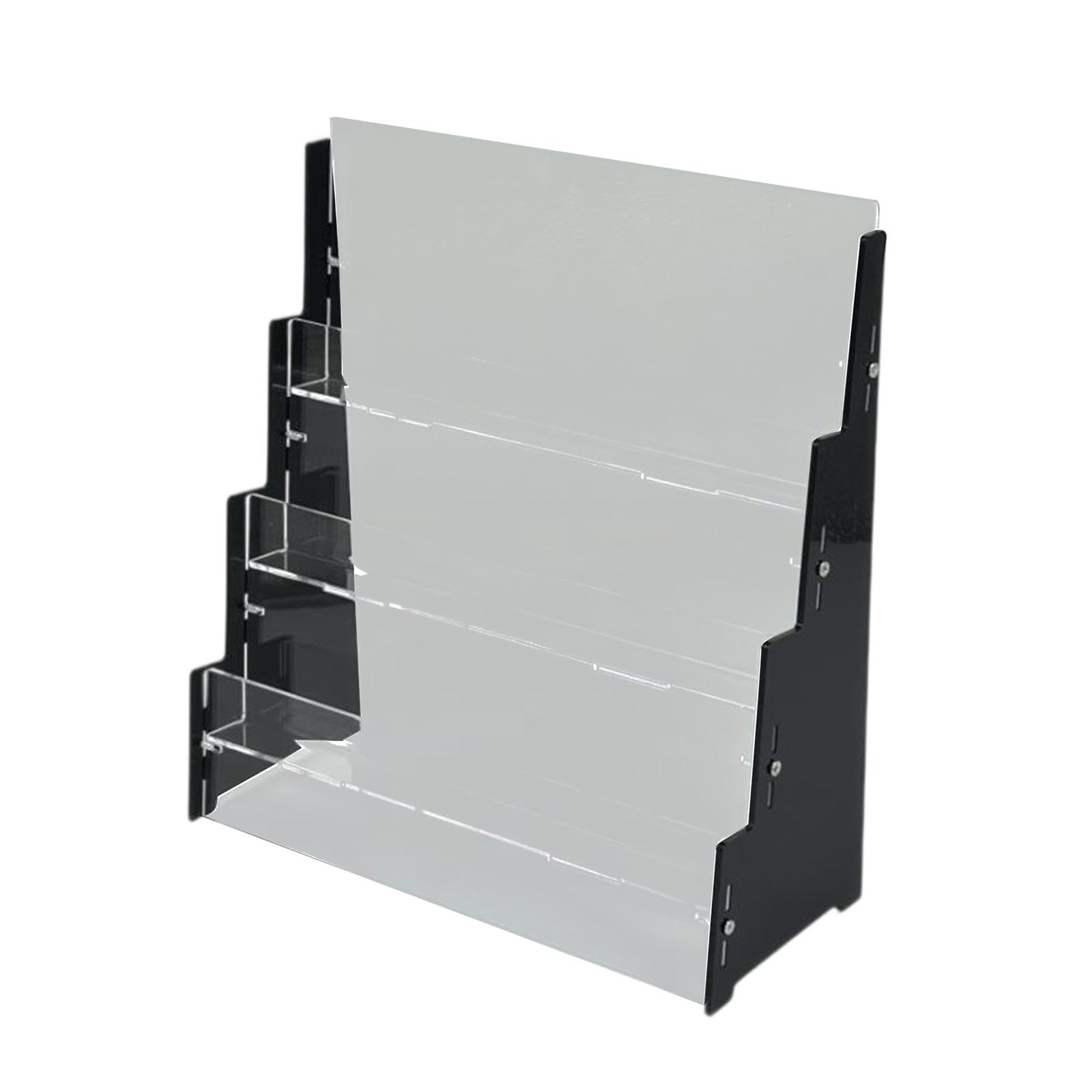 Amagogo Sport Cards Display Shelf 3 Tiers Showcase Sleeved Trading Cards Display Stand Games Card Storage Holder for Countertop Store, Black