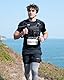 Zelvot Laufweste mit 2L Trinkblase, Europäisches Originalpatent, Verstellbare Taktische Brusttasche für Damen Herren, Reflektierende Trinkweste Laufen für Marathon, Trailrunning