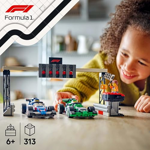 Image of LEGO City F1 Grid with VCARB & Sauber Race Cars Toy Vehicle Set 60474 Building Blocks Toys for 6+ Gift for Boys and Girls