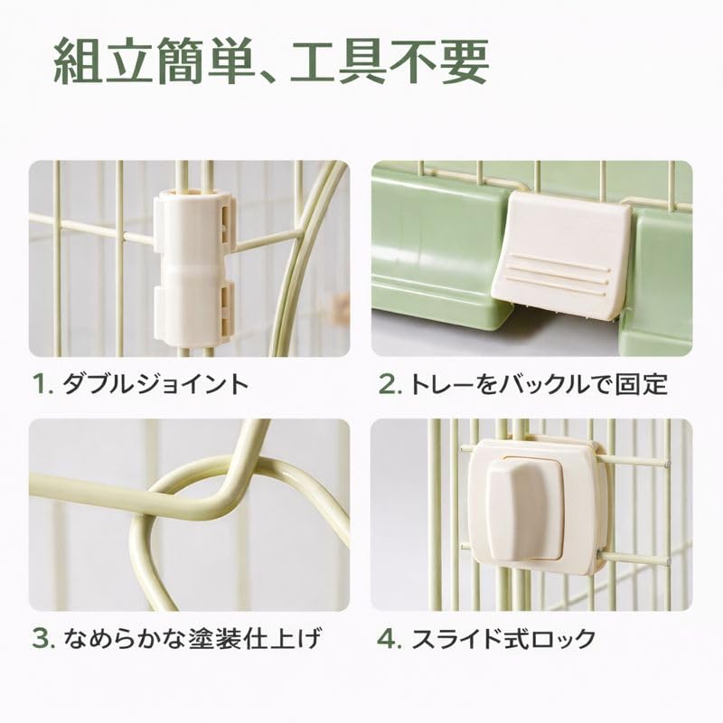 Amazon.co.jp: タピパンダ＼TAPI PANDA 犬用 ケージ 猫用 屋根取り外し