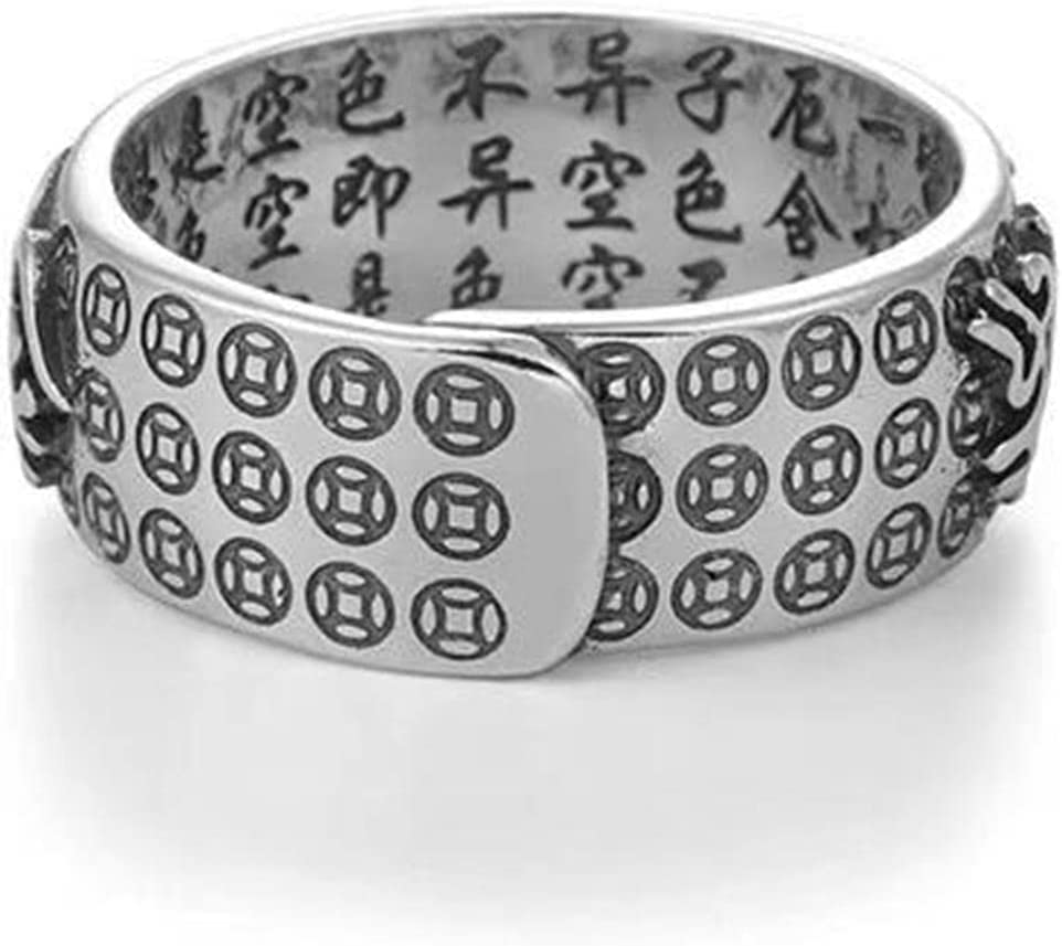 Feng Shui Pixiu Mantra Ring Original，Anillo Feng Shui Pixiu De La, Buddhist Good Luck Amulet Mantra Protection Wealth Love Health Feng Shui Ring Gift2