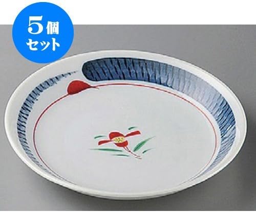 せともの本舗 Set of 10, Small Tochili Small Flowers, 5.0 Plate, 6.5 inches (165 mm), Japanese Tableware, Restaurant, Inn, Restaurant, Commercial Use