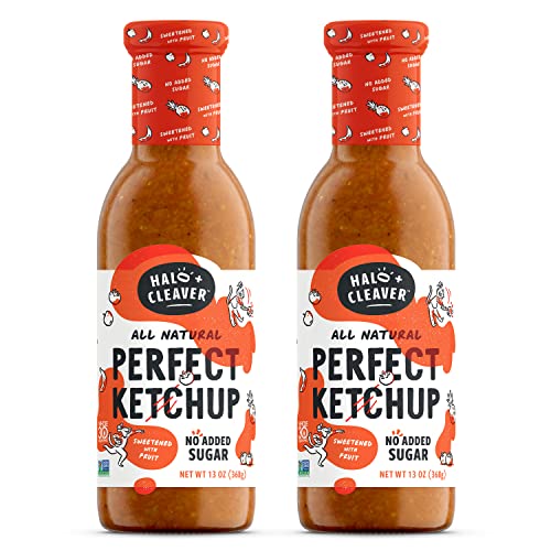 Halo and Cleaver Ketchup No Sugar Added Added Sugar Free Ketchup Sweetened with Apples Keto