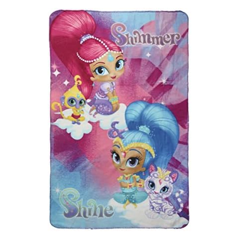 Shimmer & Shine Polar Fleece Blanket, Multi-Colour, 150 x 100 cm Cover
