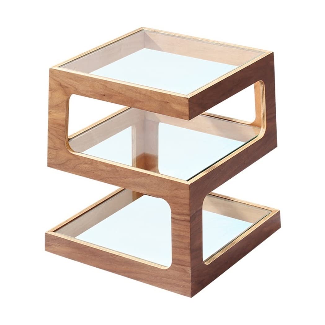 Petite table à thé carrée pour un coin lecture chaleureux près du canapé