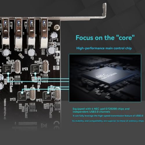 Adaptador de tarjeta de expansión PCI-e a USB 3.0 hub de 4 puertos para PC de escritorio 4