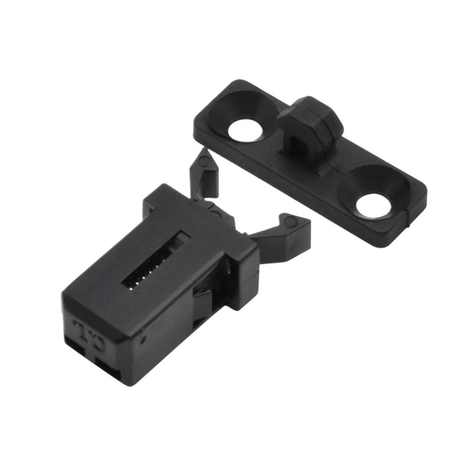 Petite porte du monde noir sécurisée par le loquet à pression XK812-1B