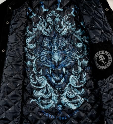 Sullen Men's Blaq Cat Heavyweight Tattoo Lifesyle Outdoor Long Sleeve Canvas Jacket4