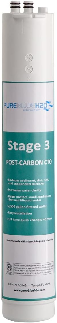 Pure Blue 3-Stage 1:1 Reverse Osmosis Three-Pack Replacement Filters