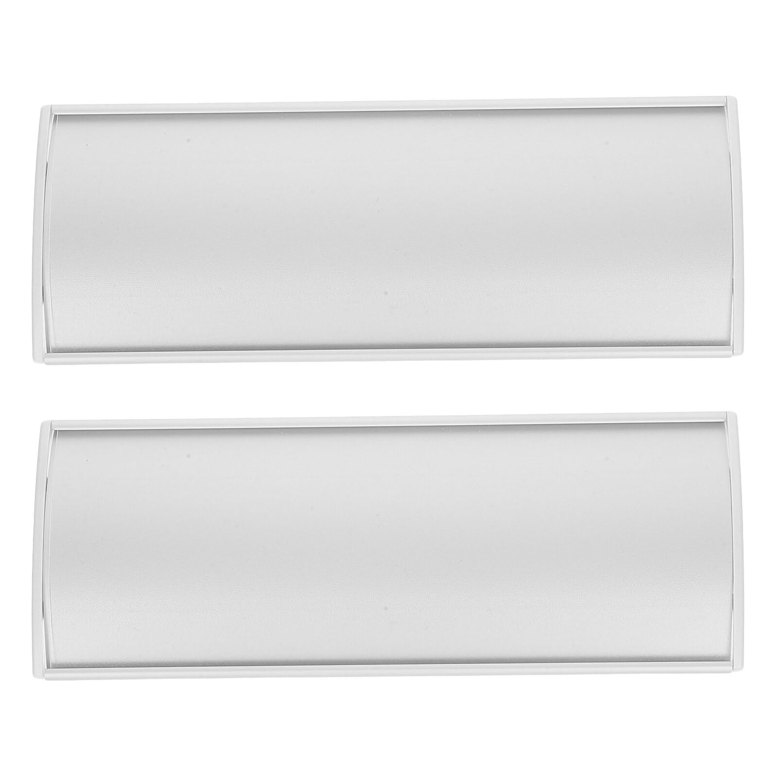 Plaque signalétique incurvée en aluminium brossé résistant pour intérieur et extérieur