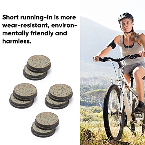 SPYMINNPOO 4 Pair Bike Disc Brake Pads, Semi-metallic Round Mountain Electric Bike Ketone Resin Oil Disc Brake Pad Replacement Kit - Image 4