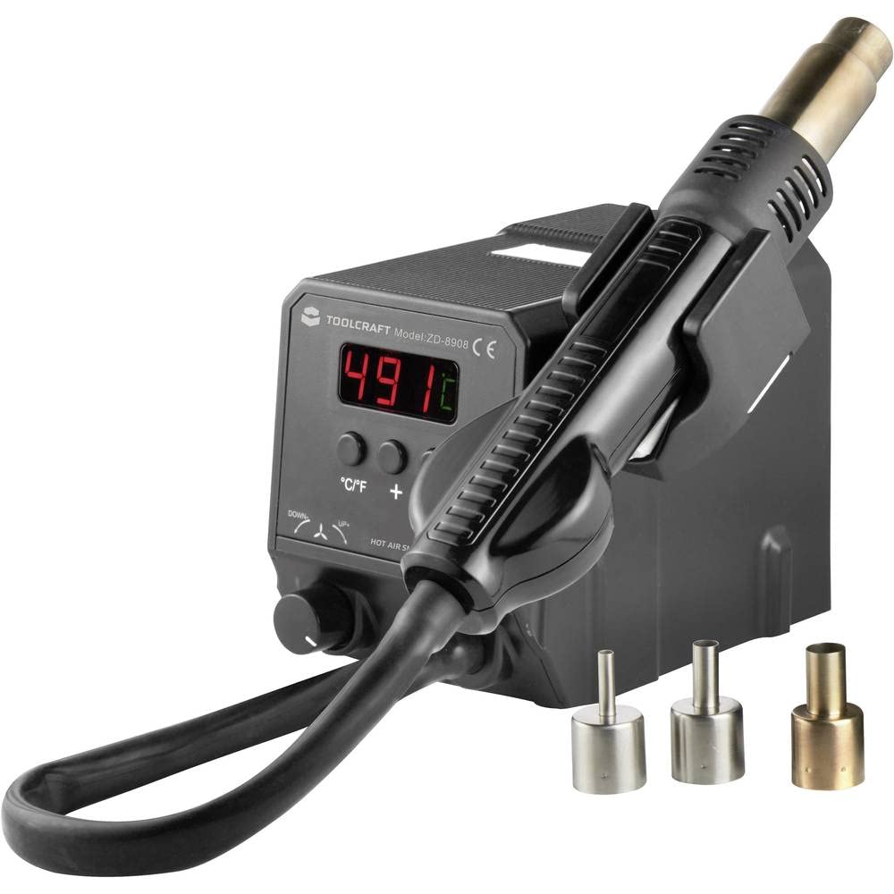 Station à air chaud numérique 300 W TOOLCRAFT ZD-8908 100-500 °C