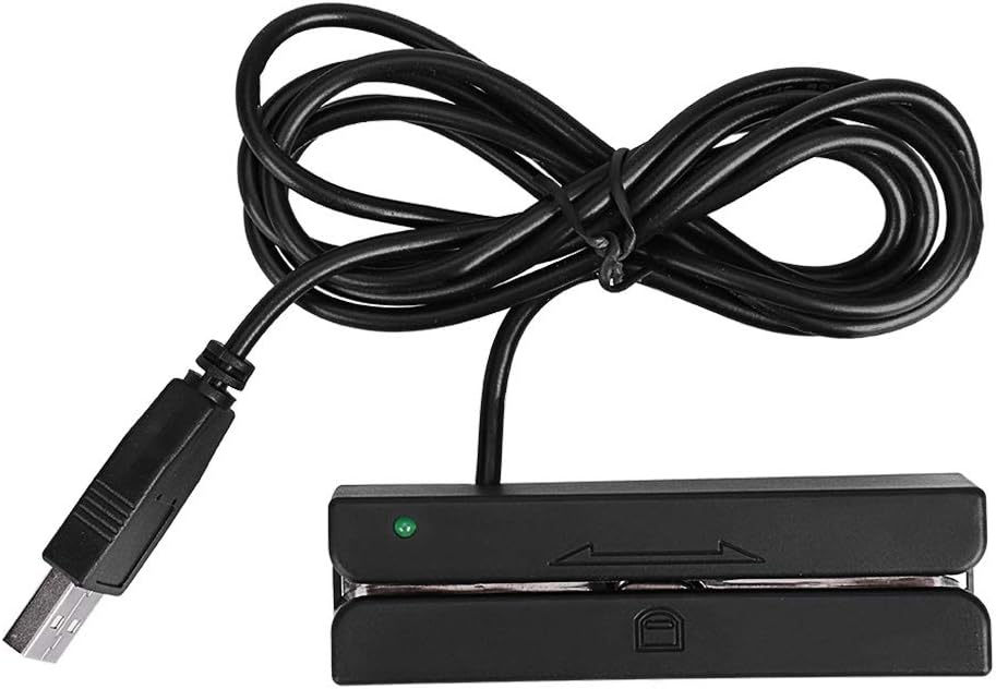 Card Swipe Reader, Credit Card Reader, Bidirectionally 3 Tracks USB