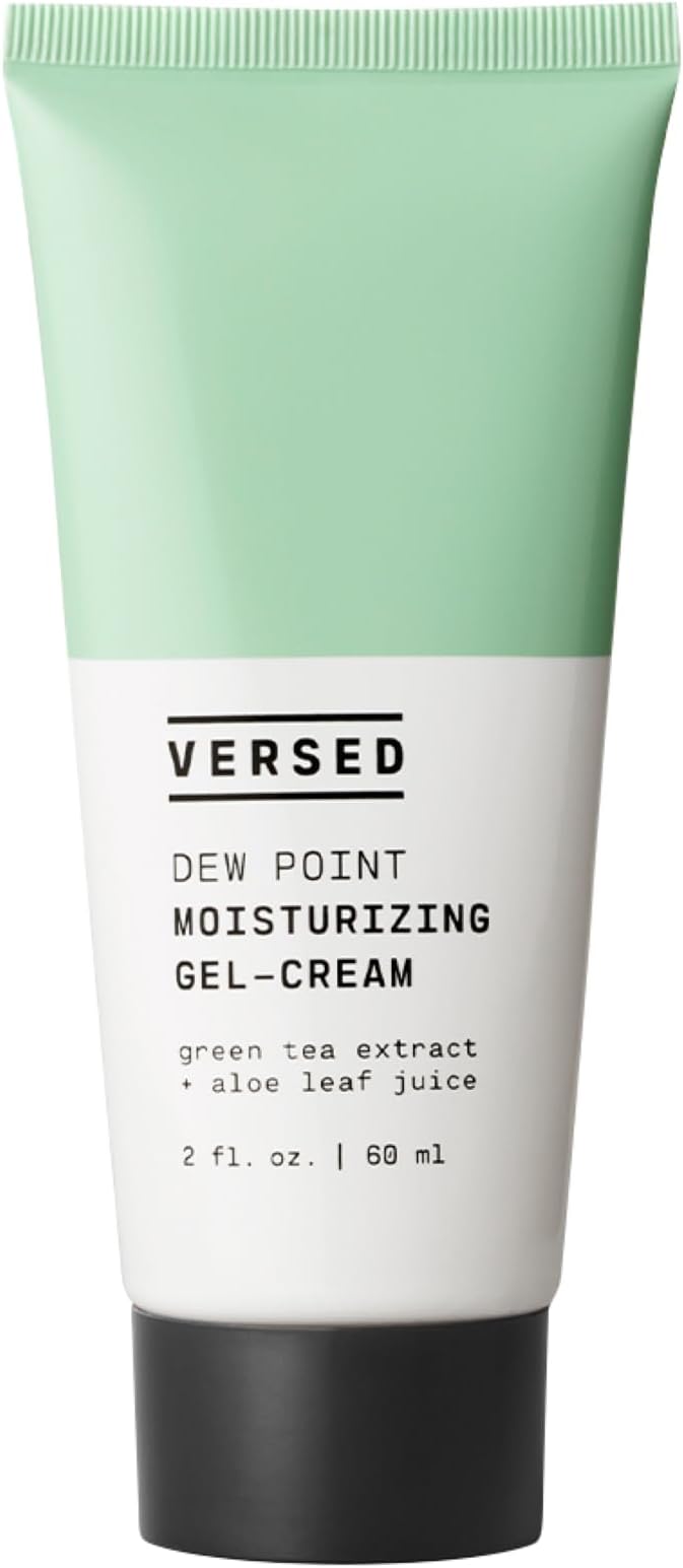 Versed Dew Point Moisturizing Gel Cream 2 Fl. Oz! Face Moisturizer With Calming Green Tea & Hydrating Aloe Vera! Cruelty Free, Paraben Free and Vegan! Choose Your Facial Treatment! (Face Moisturizers)