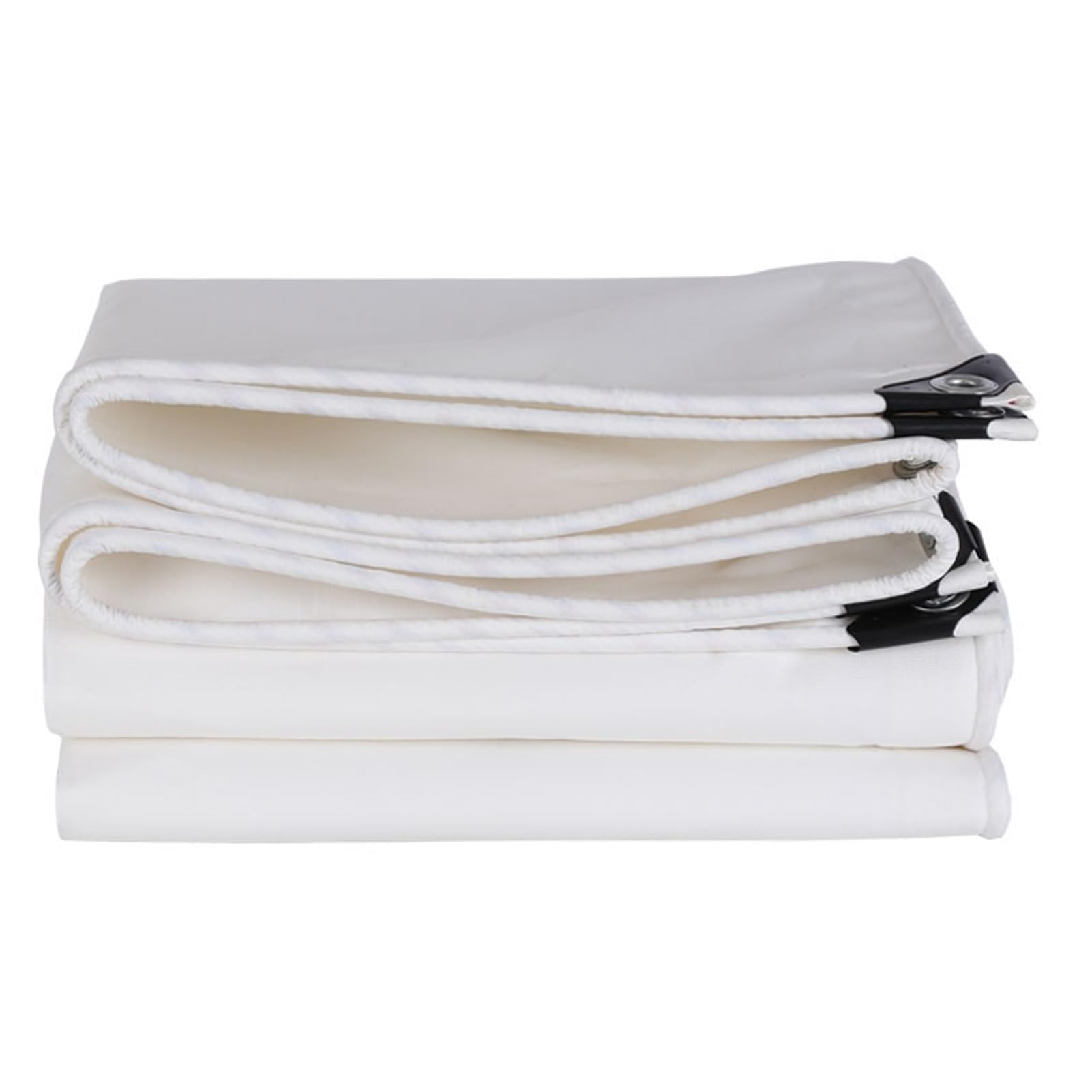 Lona de 600 g/m² blanca ultra resistente con bordes reforzados