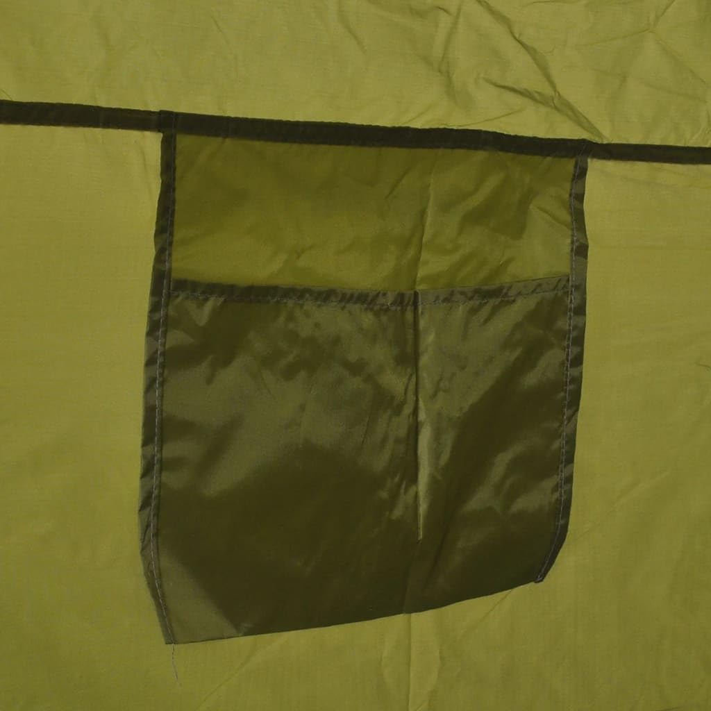 vidaXL Tenda Pop Up da Campeggio Viaggio Spiaggia Cabina Armadio Doccia Privacy Robusta Impermeabile con Borsa in PU e Fibra di Vetro Verde