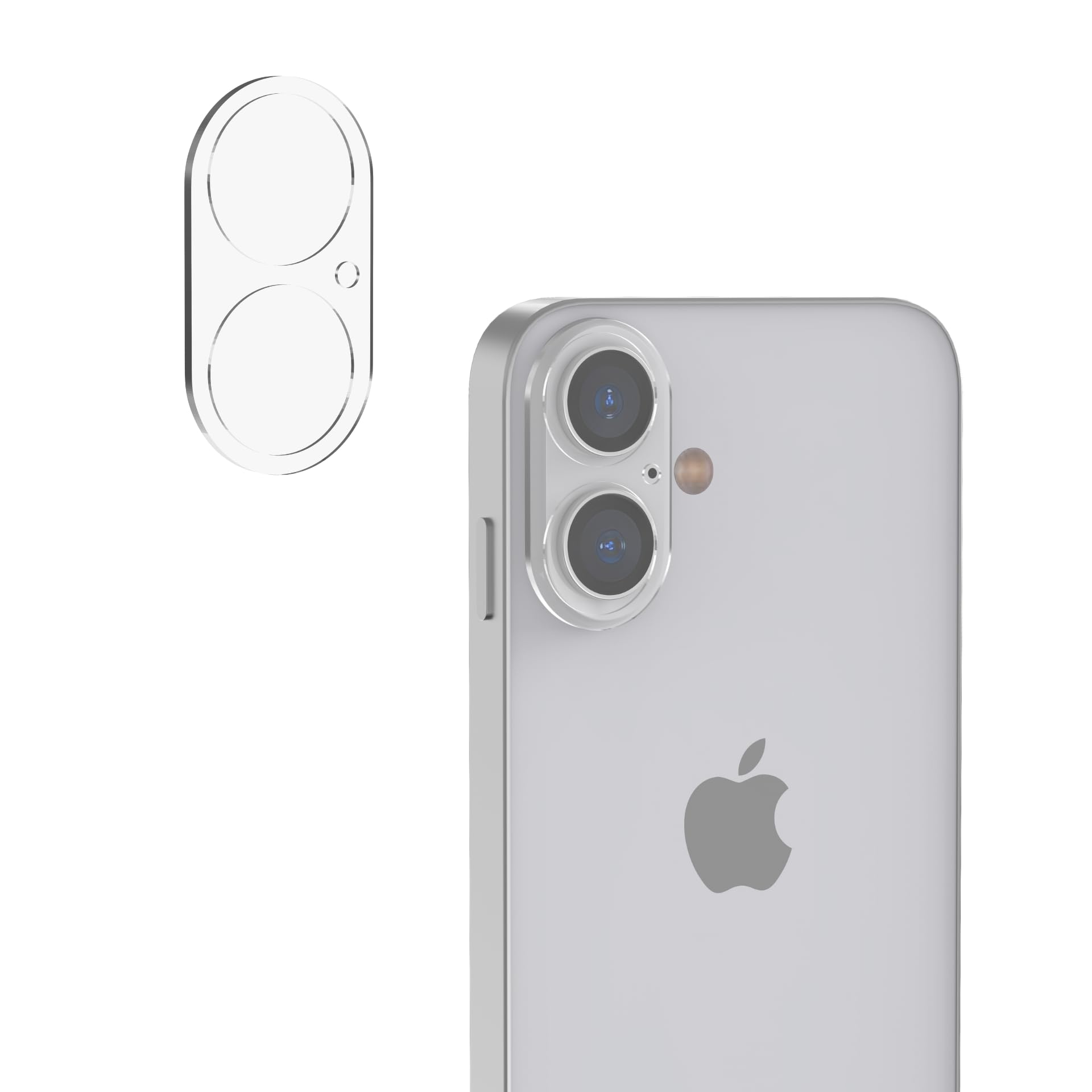 PHONILLICO Etui do iPhone'a 16 i 2 szkła hartowanego, ochrona ekranu i 2 osłony aparatu, zintegrowane koło magnetyczne