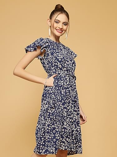 Image of OOMPH! Women's Fit and Flare Knee Length Dress