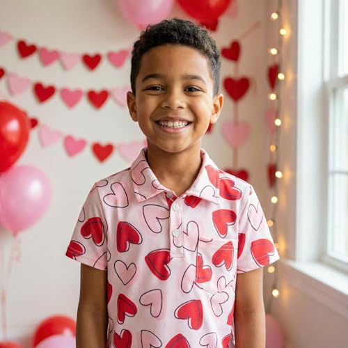 Image of Unique Baby Moisture Wicking Kids Polo Shirts for Toddler Boys Polo Shirt