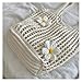 Women Knitted Shoulder Bag Fashion Tote Handbag Large Capacity Summer Beach Lightweight Casual Handle Chic Hobo
