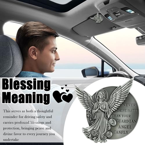 Image of 2026 New 3D Guardian Angel Visor Clips for Cars,Guardian Angel for Cars Decor,Guardians Angels Car Visor Clip as Meaningful Christian & Inspirational Gifts for Women /Men