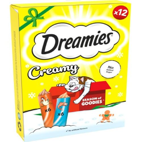 Dreamies Creamy Snack with Chicken & Salmon 12pk