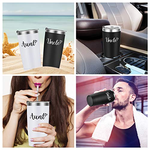 Aunt-Uncle-Gifts-Aunt-and-Uncle-Travel-Tumbler-Set-of-2-Christmas-Birthday-Gifts-for-Aunt-Uncle-form-Nephew-and-Niece-20-Oz-Stainless-Steel-Insulated-Travel-Tumbler-with-Lid-Black-and-White Aunt Uncle Gifts Aunt and Uncle Travel Tumbler Set of 2 Christmas Birthday Gifts for Aunt Uncle form Nephew and Niece 20 Oz Stainless Steel Insulated Travel Tumbler with Lid Black and White
