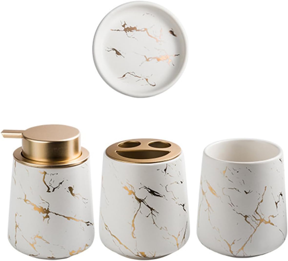 Toothpaste Cup Kit Toothbrush Box Ceramic Bathroom Set Stylish Design Wash Cup Lotion Bottle Bathroom Accessories