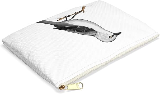 3dRose BIRDS northern mockingbird 3 on white Accessory Pouch Large