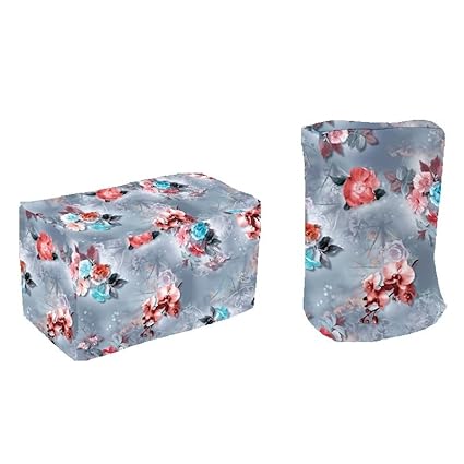 HomeStore-YEP Mixer Grinders Cover and Table Top Wet Grinders Cover total: 2 Pcs for All the Types of Mixies and Grinders Blue Flower