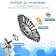 Lvelfe Professional Unkrautbürste, Unkrautbürste Freischneider mit 25.4 mm Durchmesser, Hochwertige Wildrasbürste für Benzin Rasenmäher, Unkrautbürste für Rasentrimmer