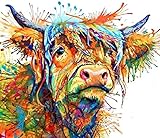 kunst kuh 【Einfache Bedienung 】: Dies ist kein fertiges Produkt, es erfordert, dass Sie es selbst machen, es sind keine Zeichenfähigkeiten erforderlich. Helfen Sie Ihren Kindern, ihre Koordination für Farbe zu verbessern.