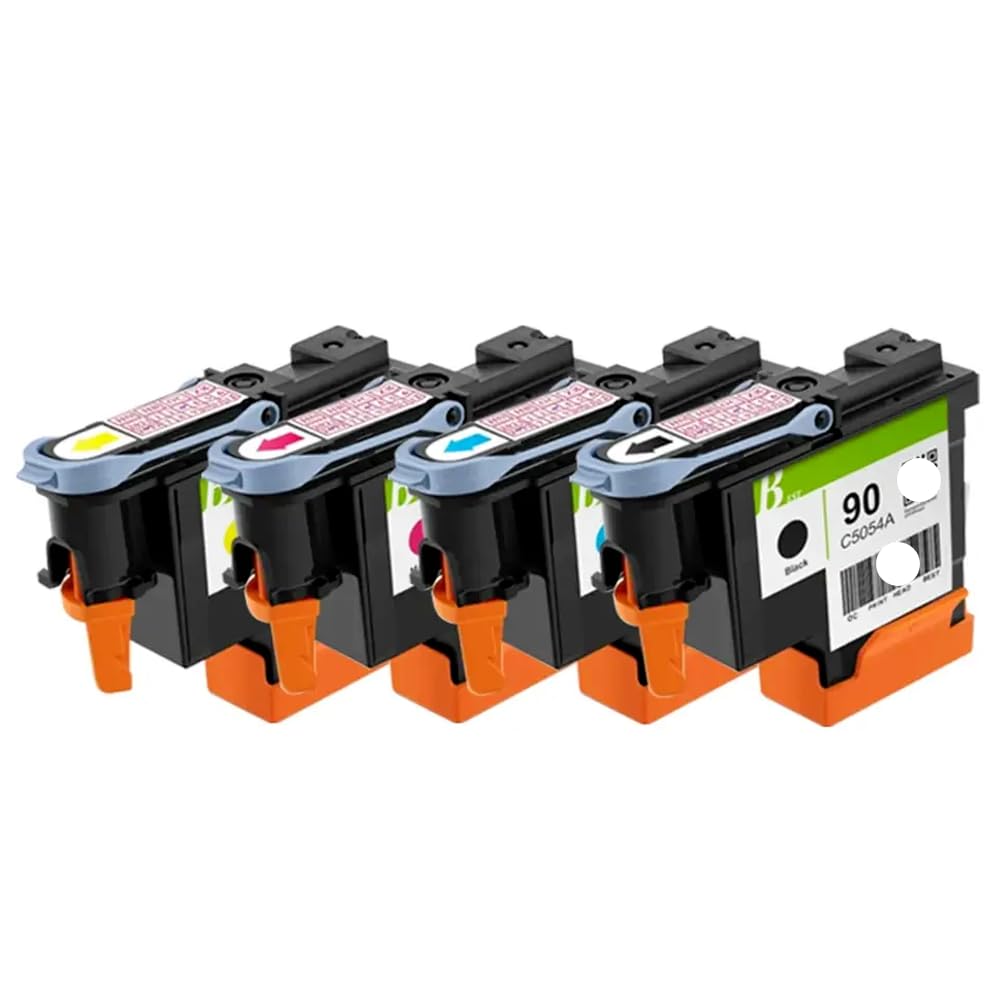 90 90XL Dye Ink Printhead for DesignJet 4000 4020 4500 4520 Replaces C5054A C5055A C5056A C5057A(1 Set)