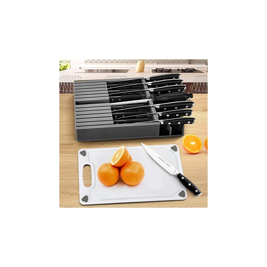 ROMANTICIST-Knife-Set-16-Piece-Kitchen-Knife-SetGerman-Stainless-Steel-Sturdy-Durable-Kitchen-Knives-Razor-SharpKnife-Set-with-BlockCutting-Board-and-Knife-Sharpner-Black-Knife-Set ROMANTICIST Knife Set 16-Piece Kitchen Knife Set,German Stainless Steel Sturdy Durable Kitchen Knives, Razor Sharp,Knife Set with Block,Cutting Board and Knife Sharpner Black Knife Set