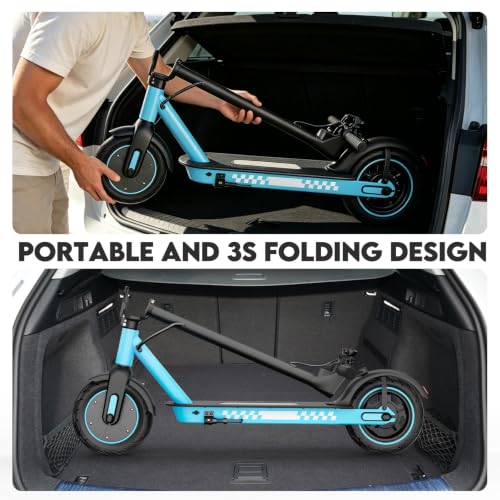 Image of Electric Scooter,8.5 inch /10 inch Solid Tires,UP to 19MPH,350W /500W Powerful Motor,20-31 Mile Range with Braking System,Foldable Lightweight Electric Scooter for Adults,Max Load 265 LBS,App Control
