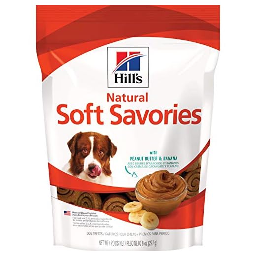 Hill's Natural Soft Savories Dog Treats, Peanut Butter & Banana, 8 oz. Bag