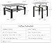GSSDEE Glass Coffee Table and End Table Set of 3, 2-Tier Classic Design, Tempered Glass Top & Solid Metal Legs Table Set, Use for Livingroom,Bedroom (Set of 3, Black(All Glass))